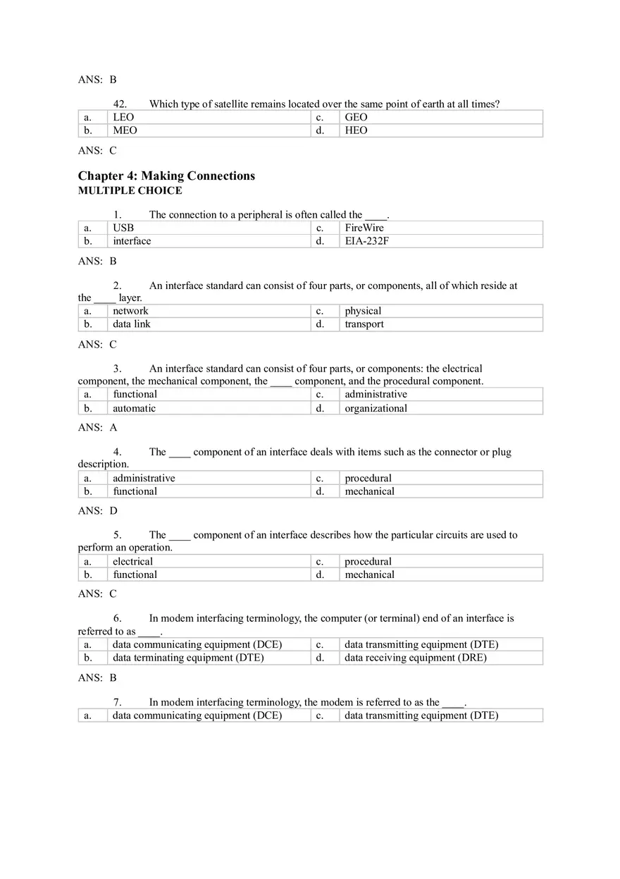 Introduction to Computer Networks Answer Key Part 2 - Page 5