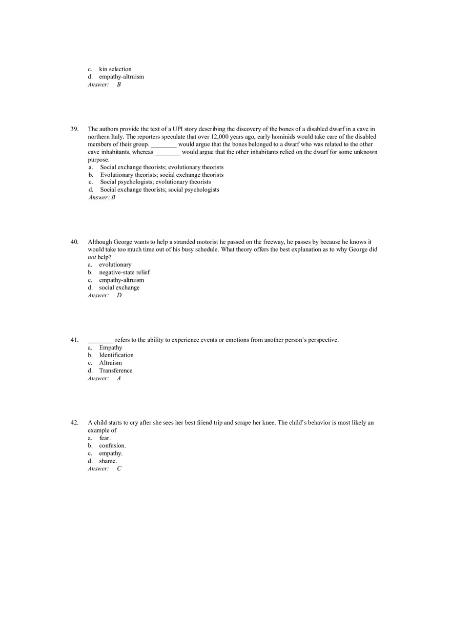 Prosocial Behavior - Why do People Help Answers 1 - Page 9