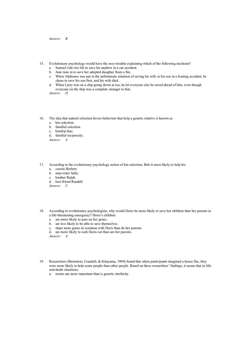 Prosocial Behavior - Why do People Help Answers 1 - Page 4