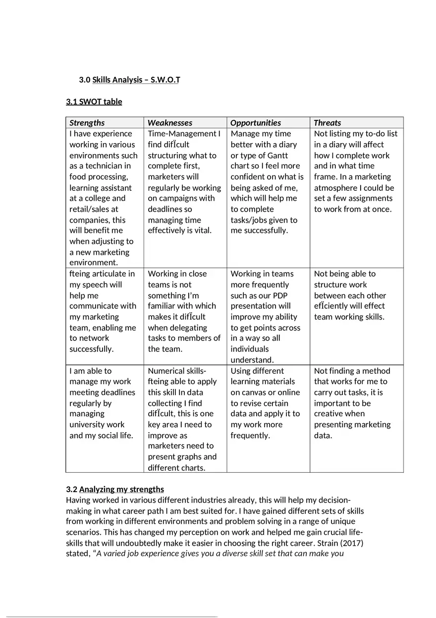Personal Development Plan Assignment - Page 2