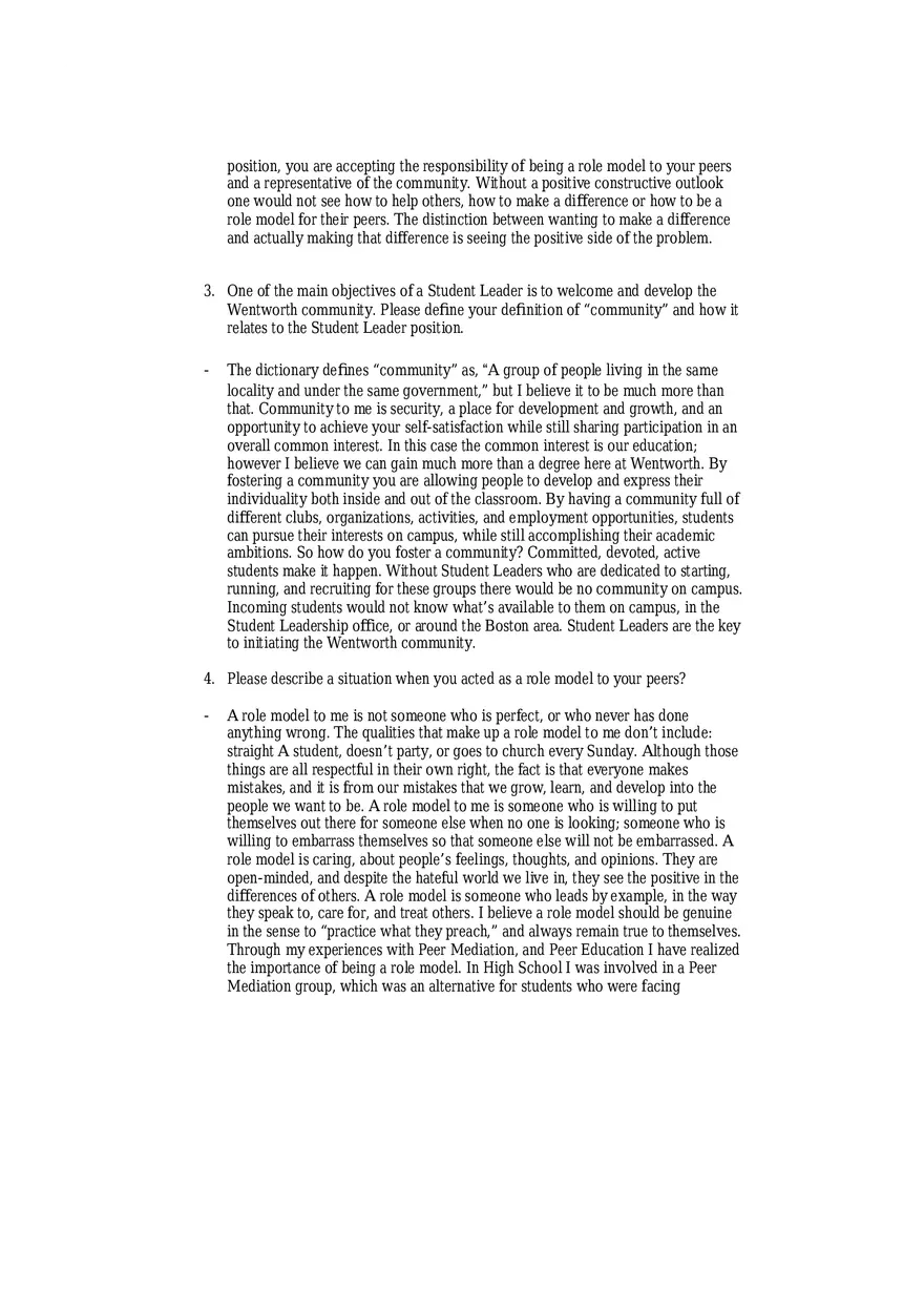 Sample Leadership Essay - Page 2