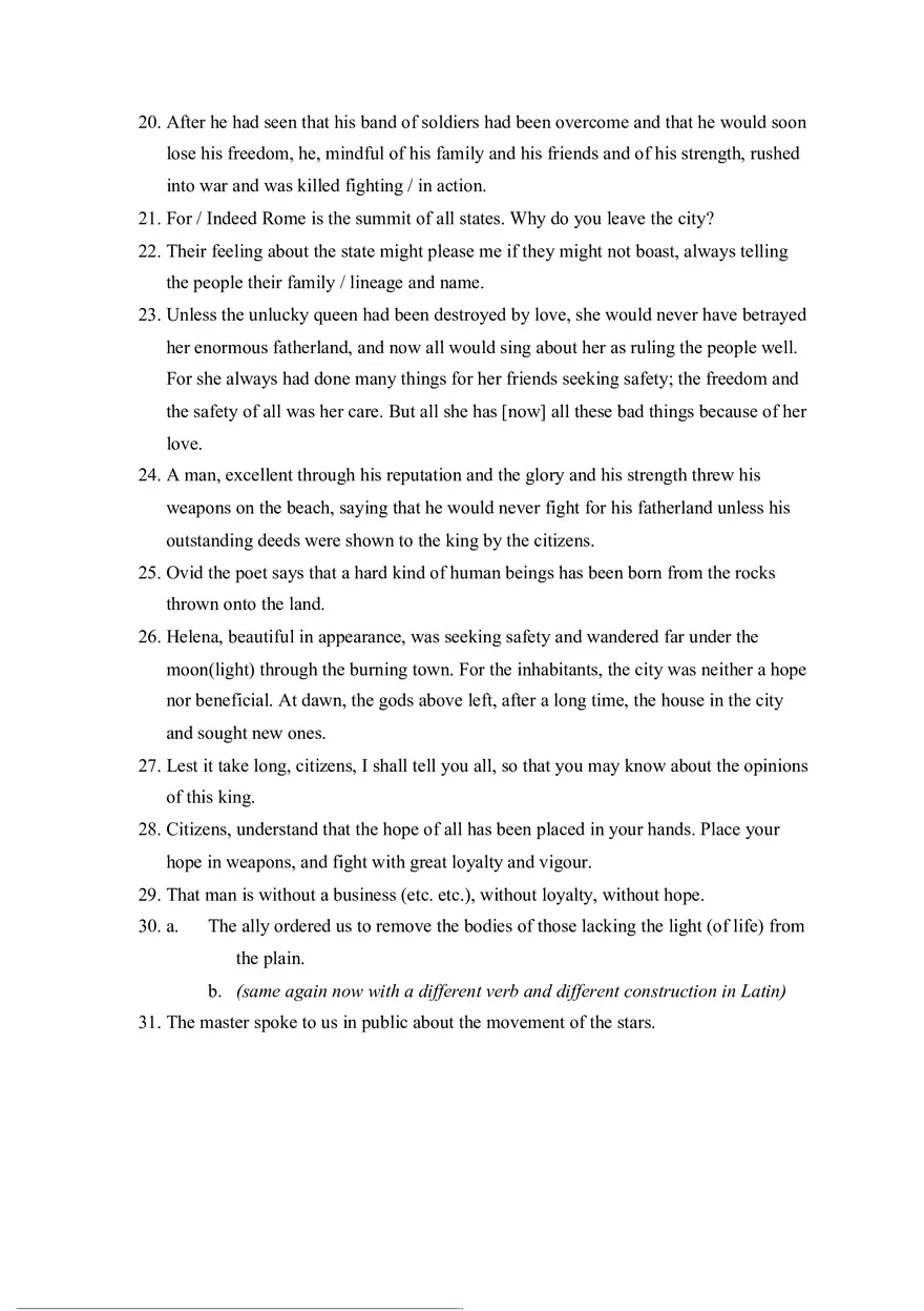 Answer Key for Latin. An Intensive Course Part 4 - Page 10