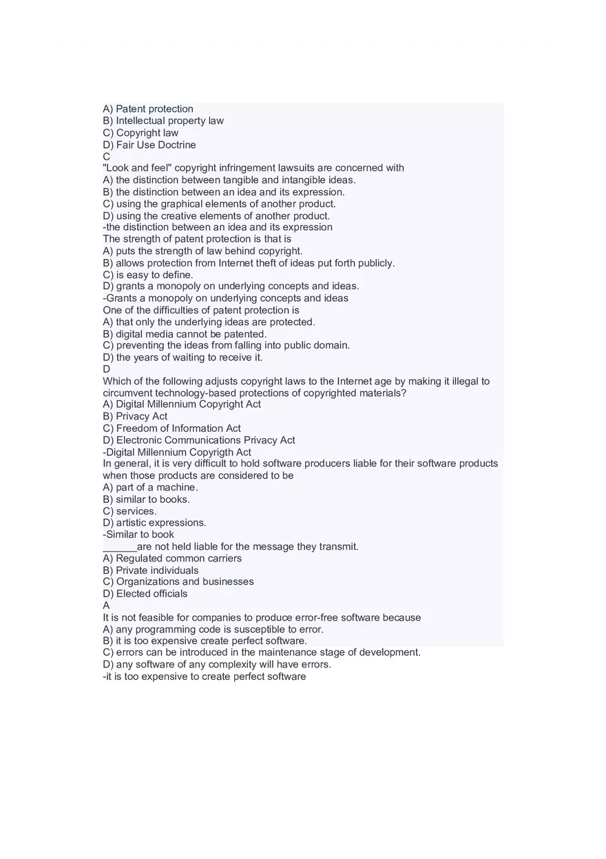 Introduction to Information Systems and Data Analytics Answers Part 7 - Page 10
