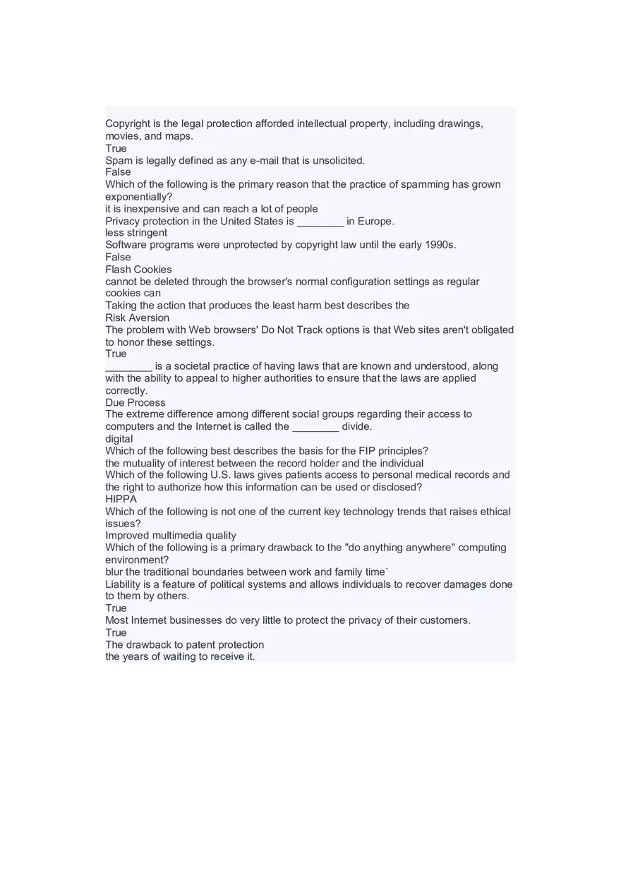 Introduction to Information Systems and Data Analytics Answers Part 7 - Page 1