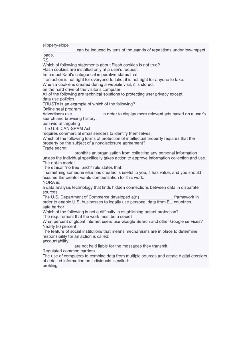 Introduction to Information Systems and Data Analytics Answers Part 7 - Page 3