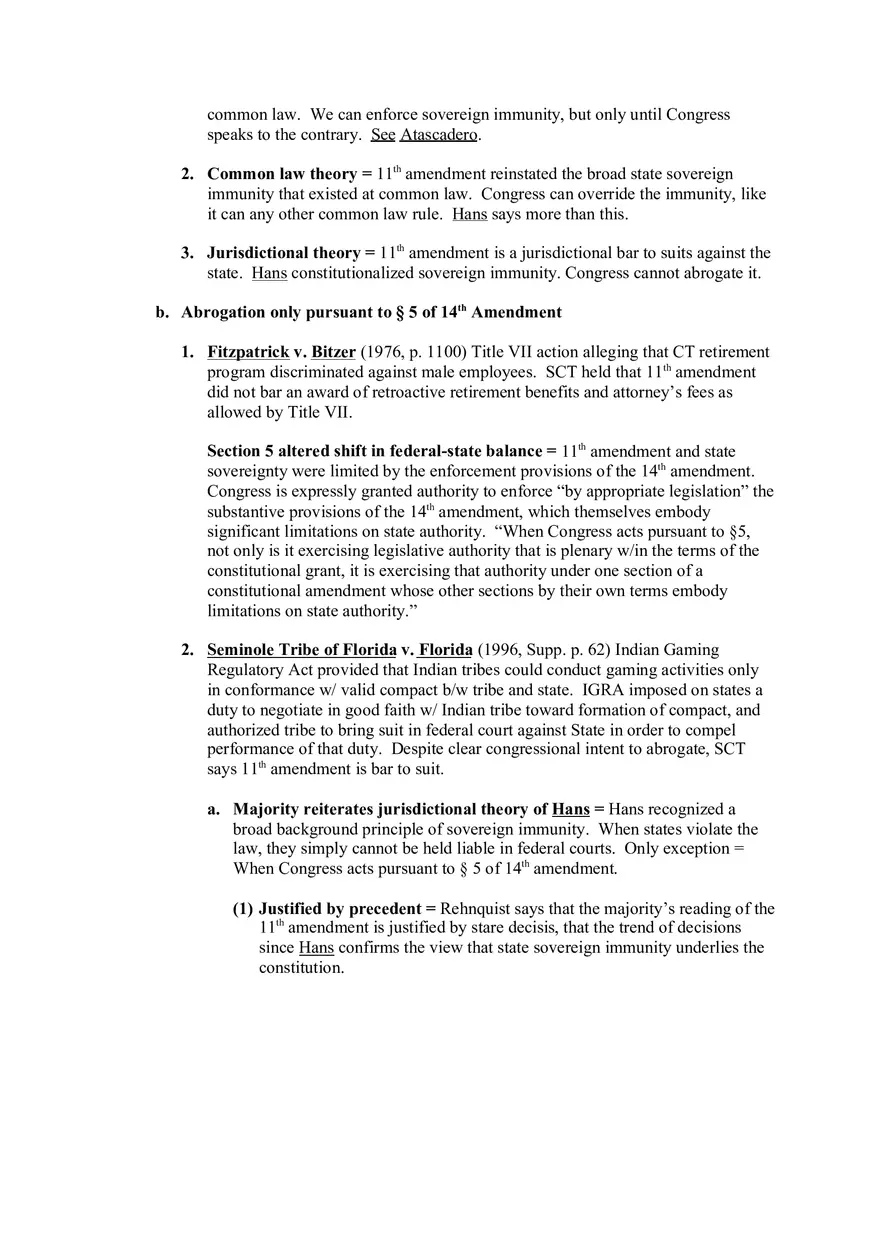 Federal Courts Outline Part 2 - Page 9