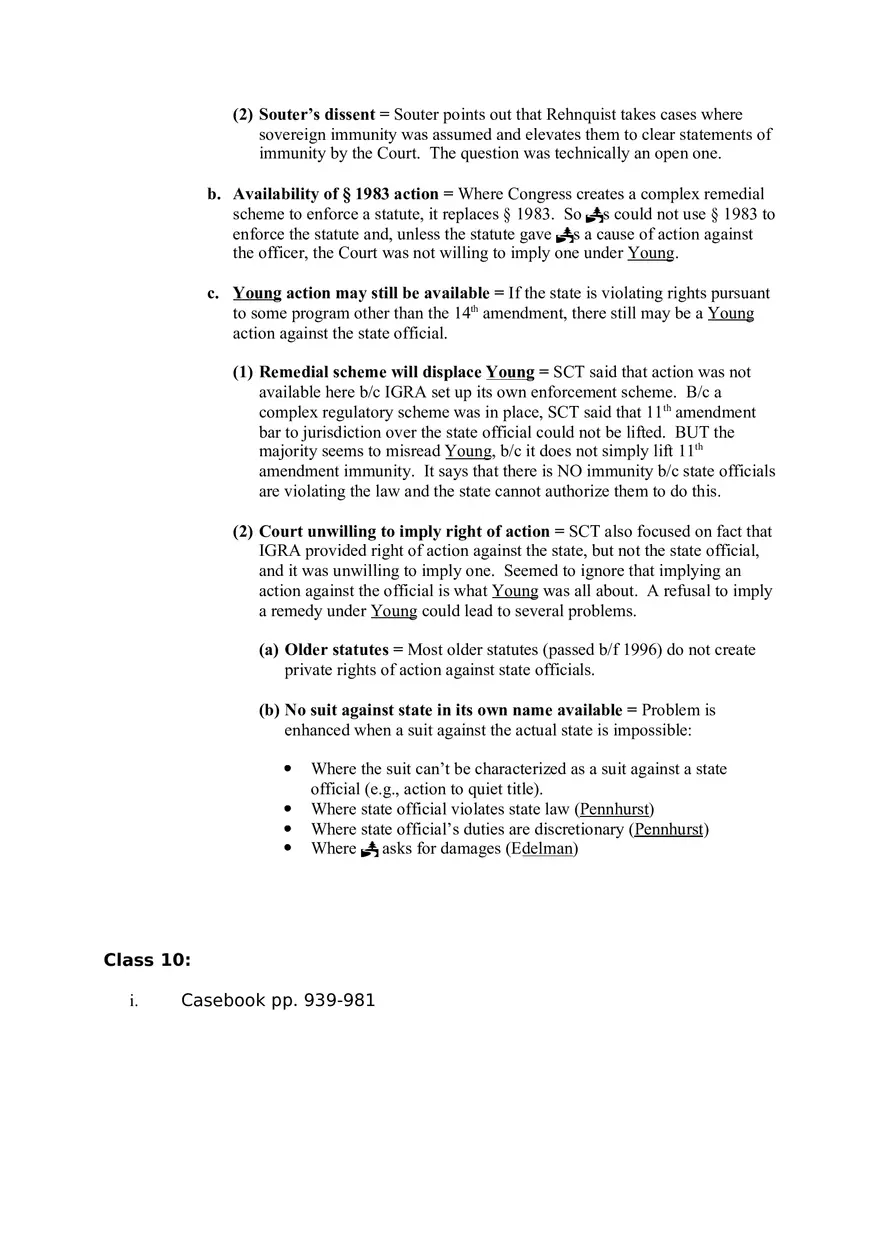 Federal Courts Outline Part 2 - Page 10