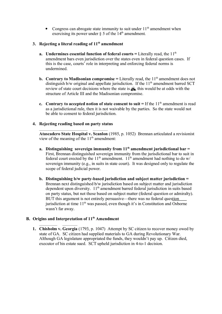Federal Courts Outline Part 2 - Page 16