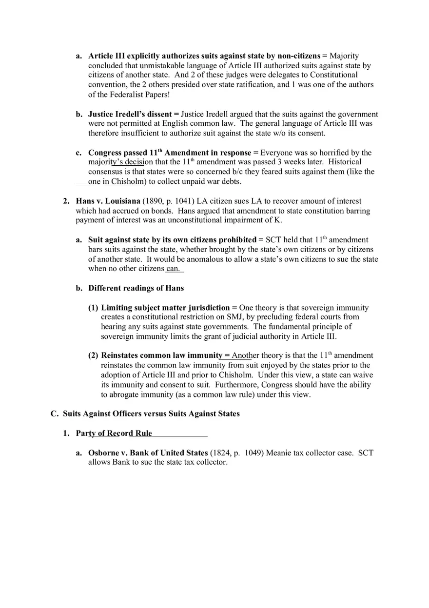 Federal Courts Outline Part 2 - Page 17