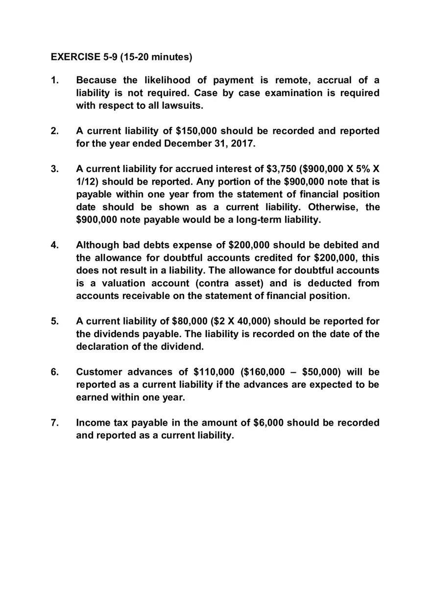 Intermediate Accounting Chapter 5 Solutions - Page 20