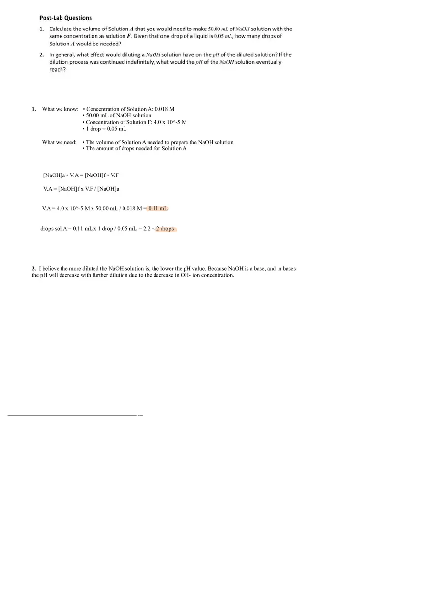 Acid-Base Titrations - Page 6