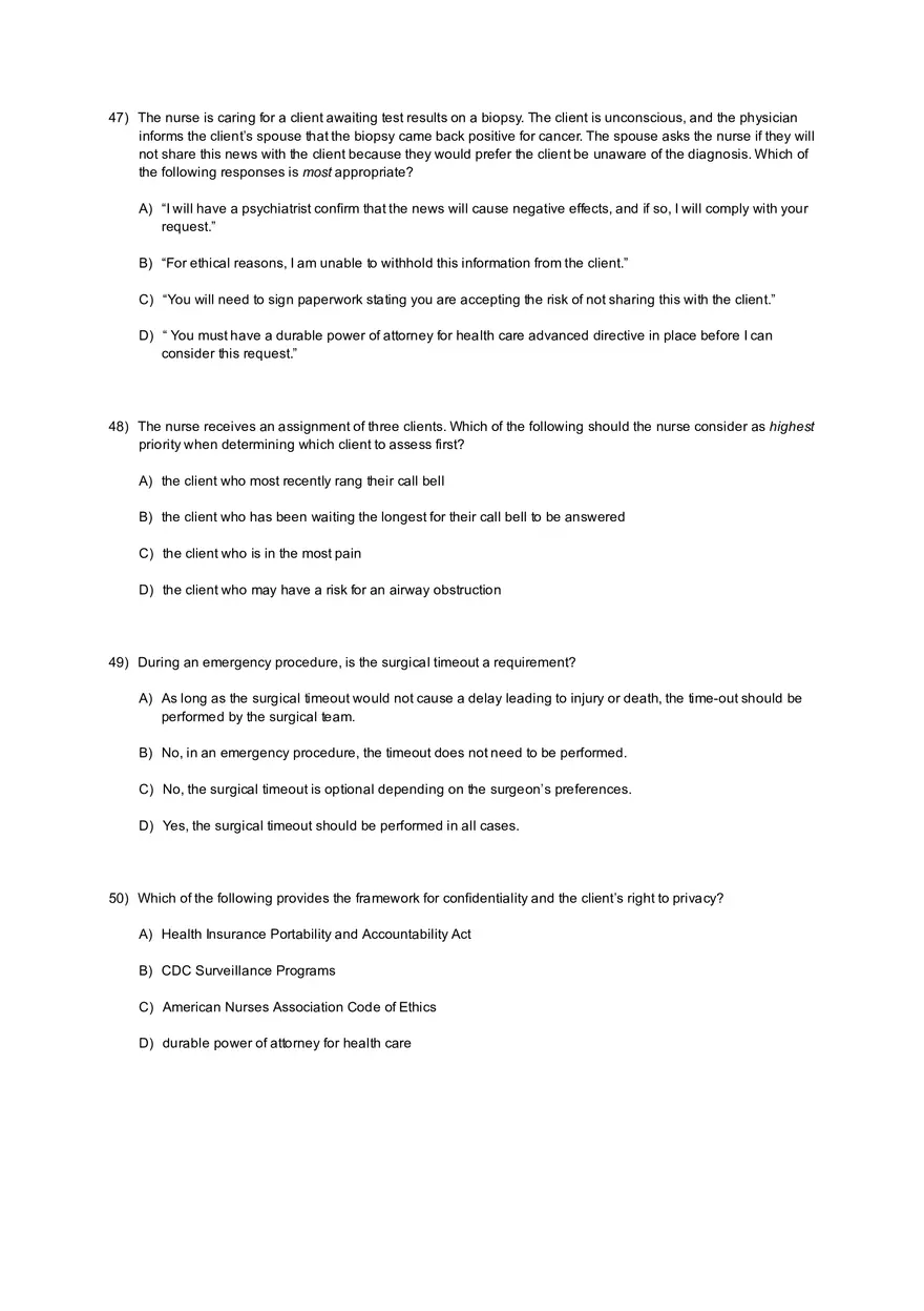 Coordinated Care Practice Test with Answers - Page 7