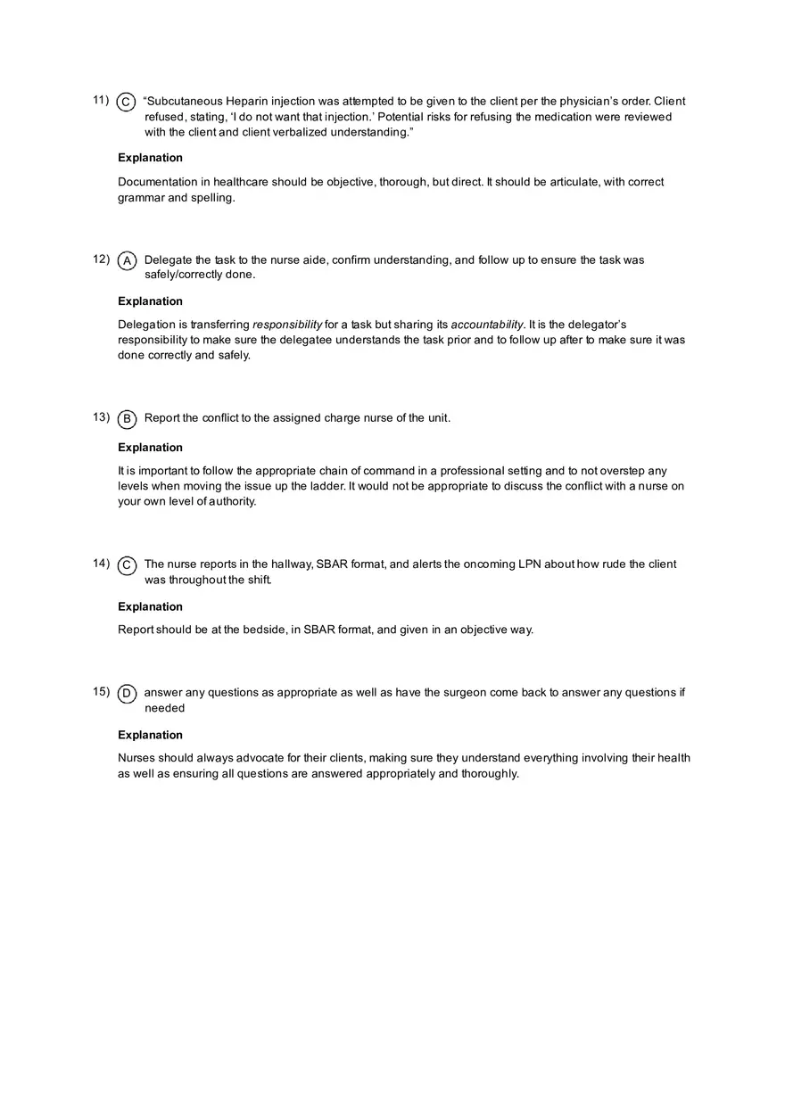Coordinated Care Practice Test with Answers - Page 11