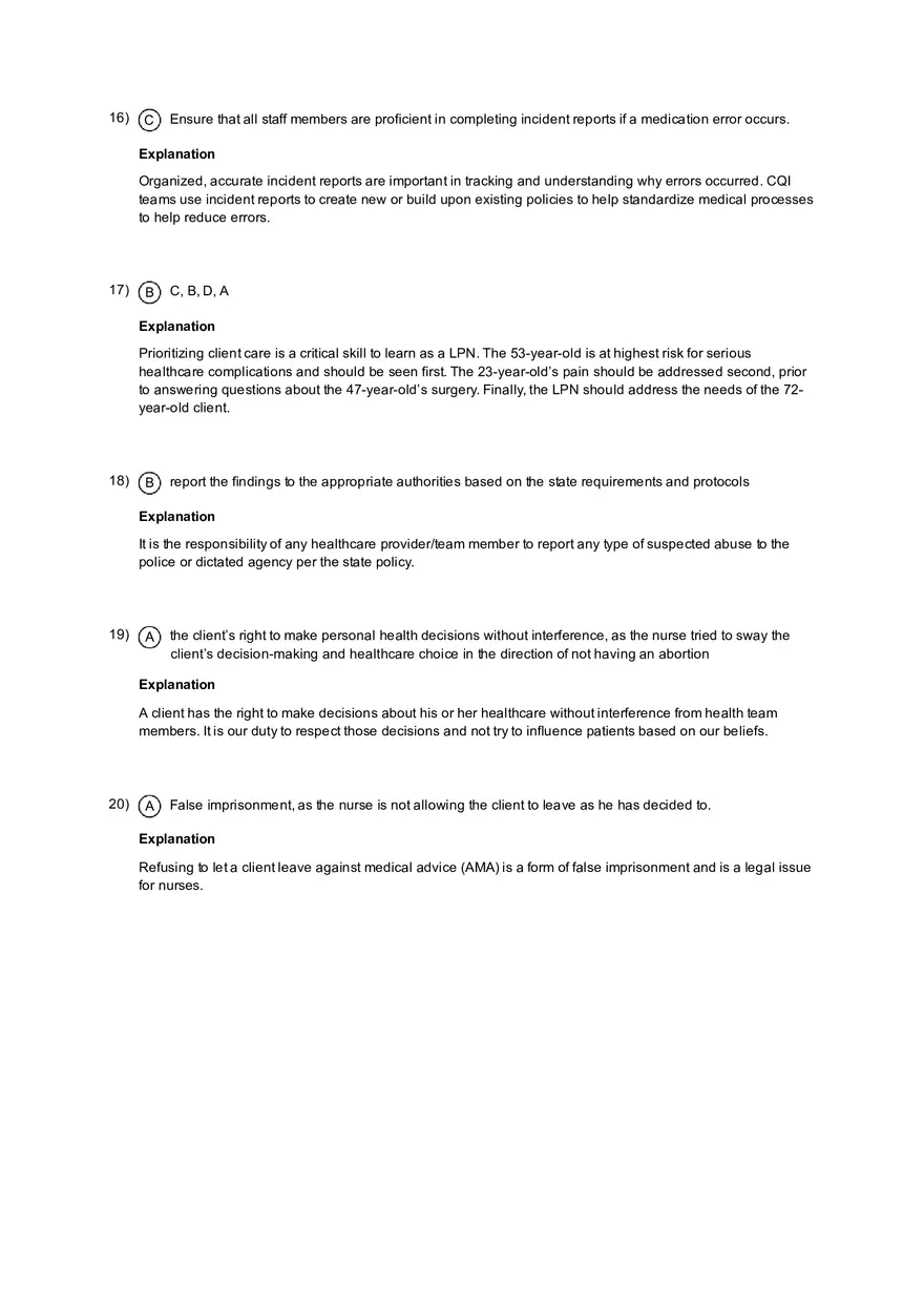 Coordinated Care Practice Test with Answers - Page 12