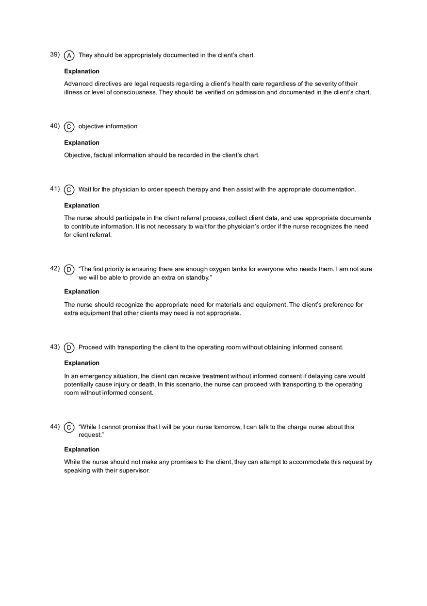 Coordinated Care Practice Test with Answers - Page 17