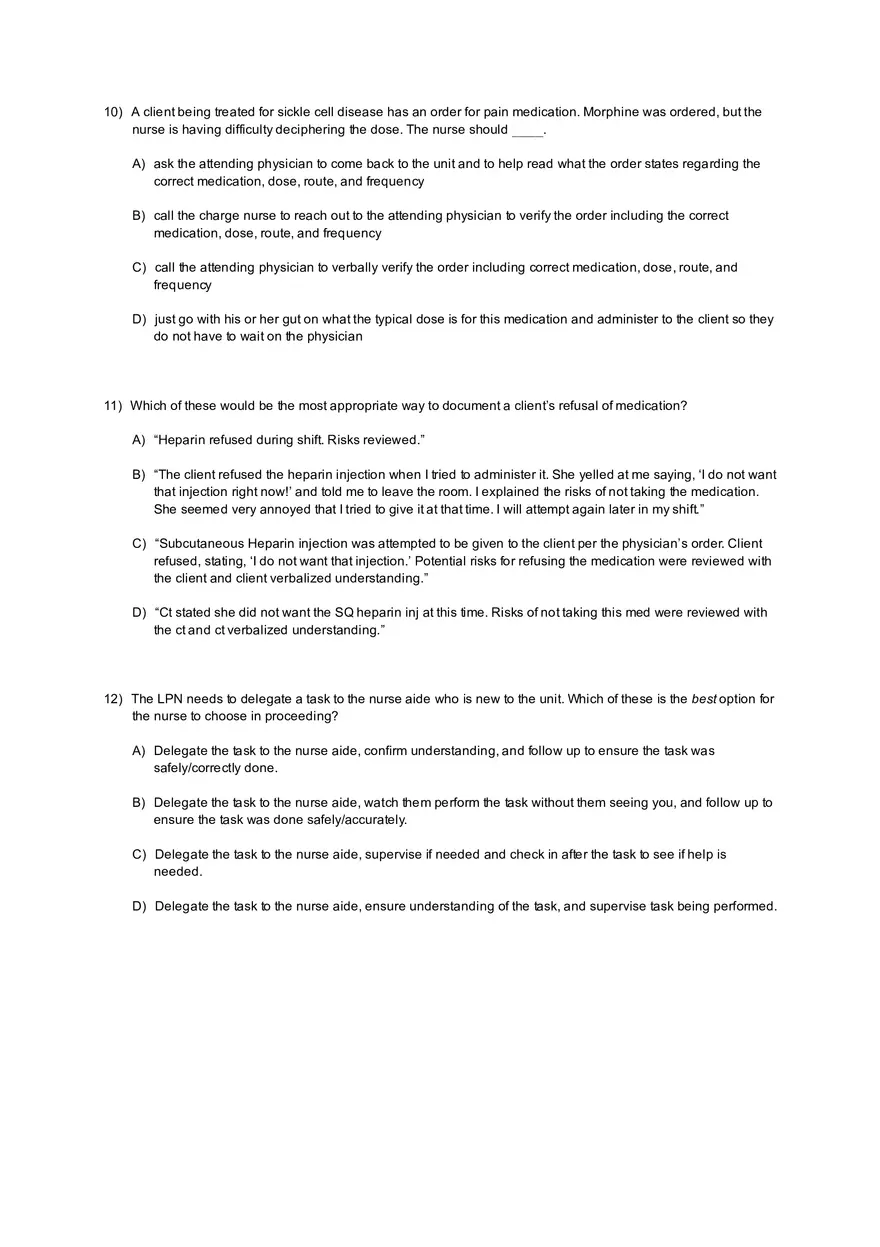 Coordinated Care Practice Test with Answers - Page 20