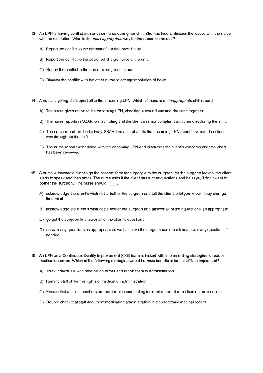 Coordinated Care Practice Test with Answers - Page 21