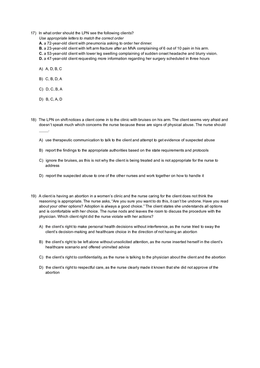 Coordinated Care Practice Test with Answers - Page 22