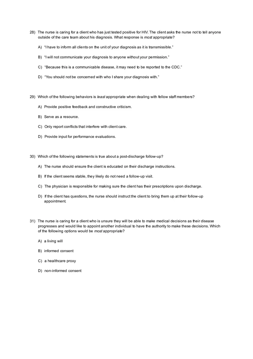 Coordinated Care Practice Test with Answers - Page 25