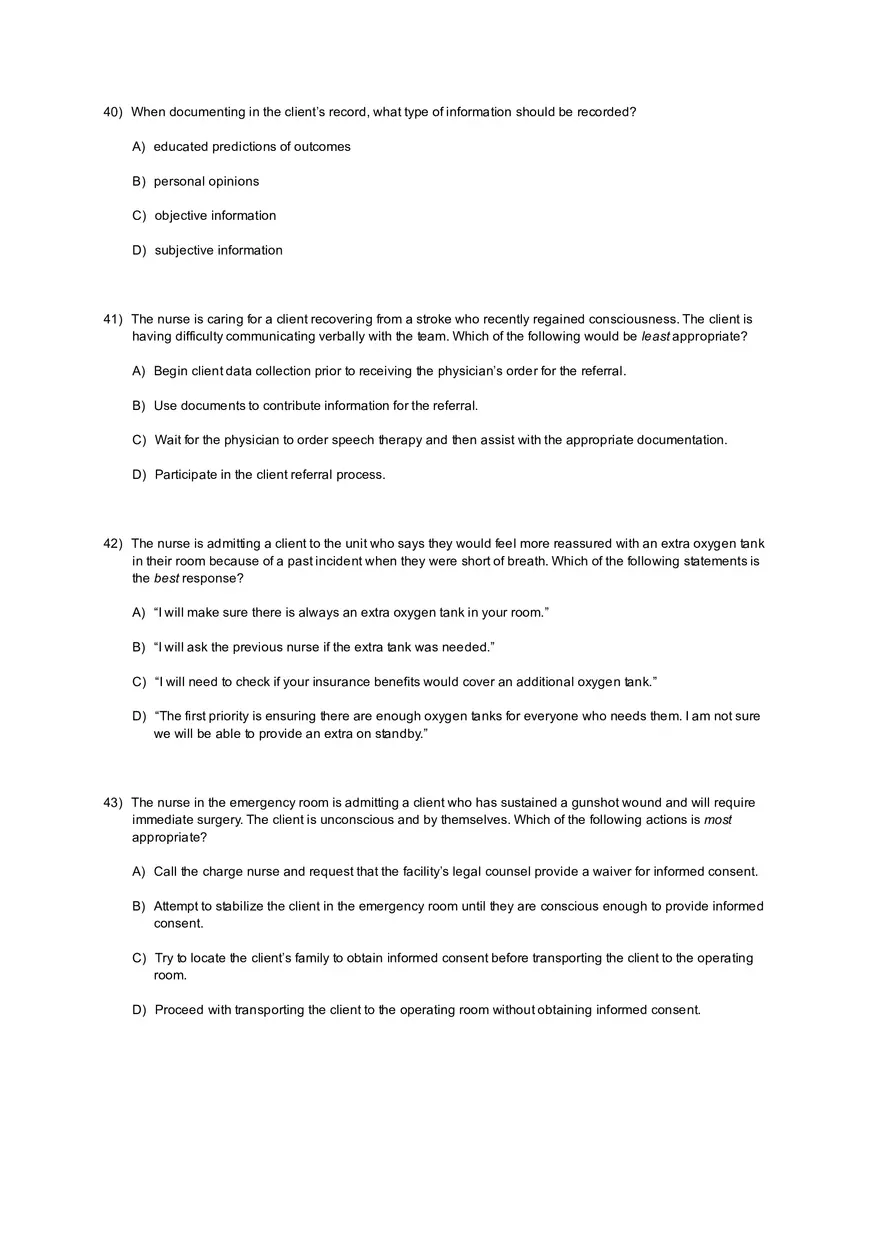 Coordinated Care Practice Test with Answers - Page 5