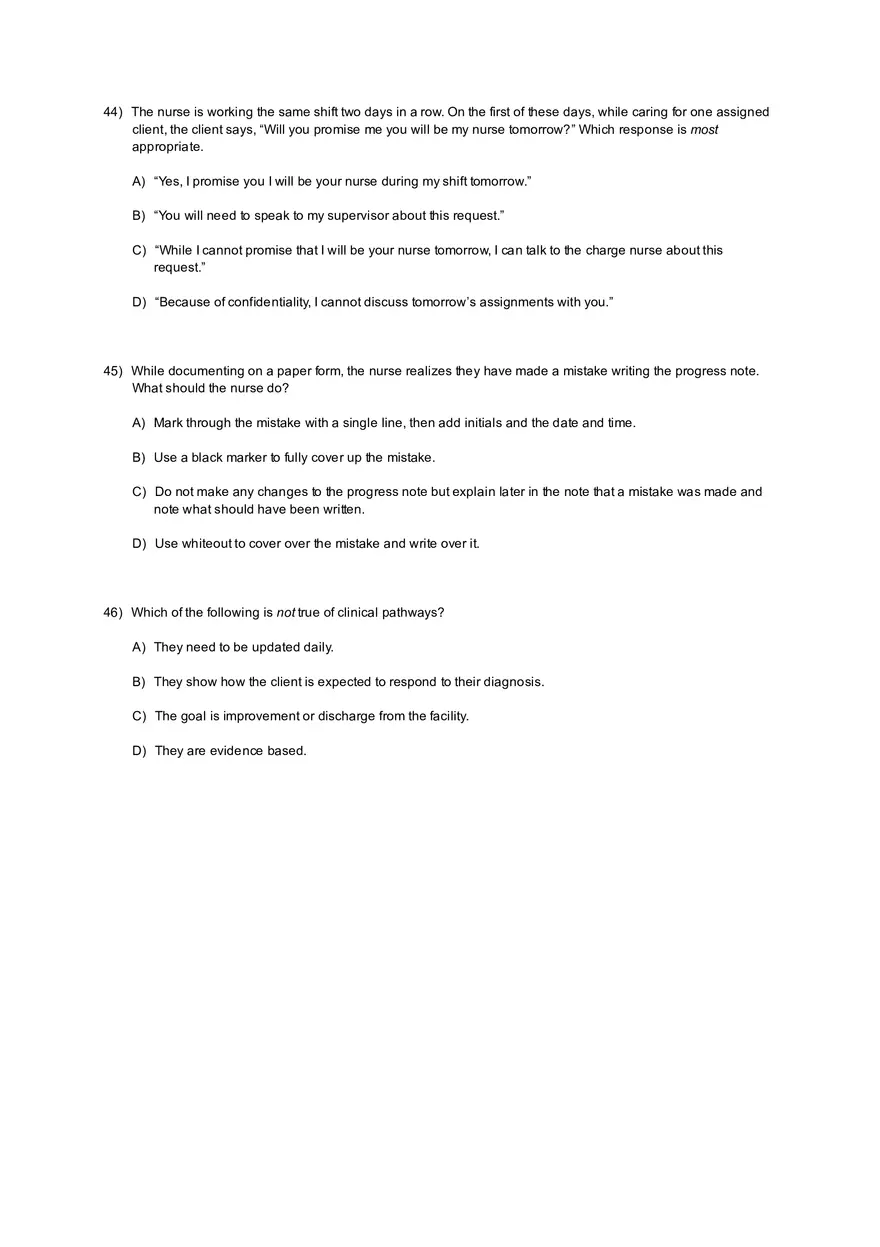 Coordinated Care Practice Test with Answers - Page 6