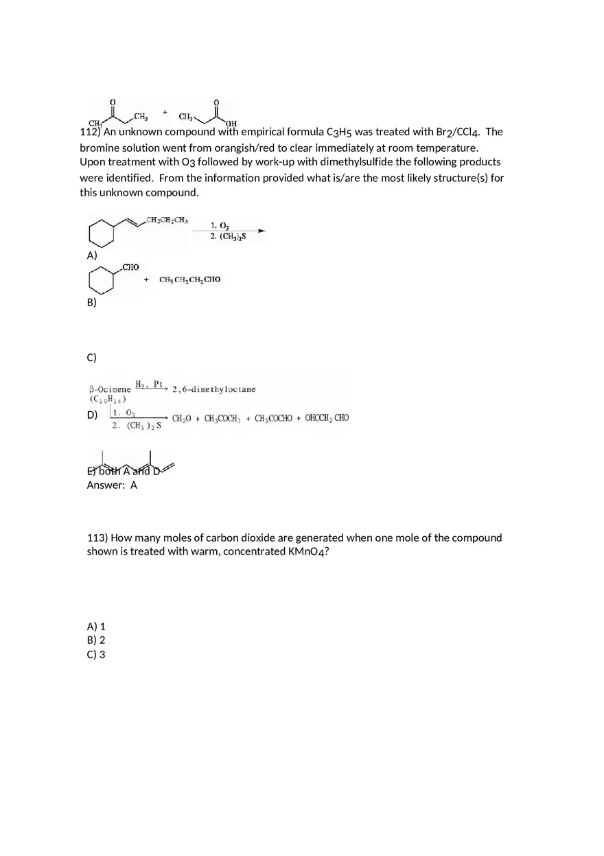 Reactions of Alkenes Part 5 - Page 9