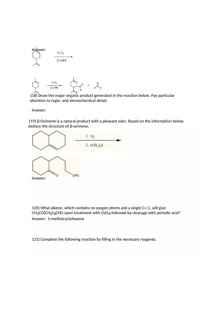 Reactions of Alkenes Part 5 - Page 11
