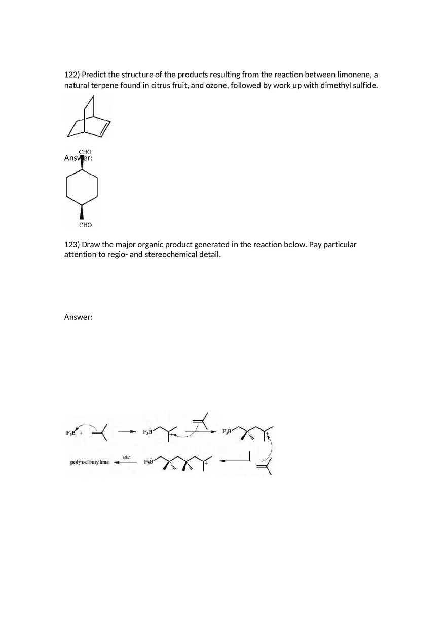 Reactions of Alkenes Part 5 - Page 13
