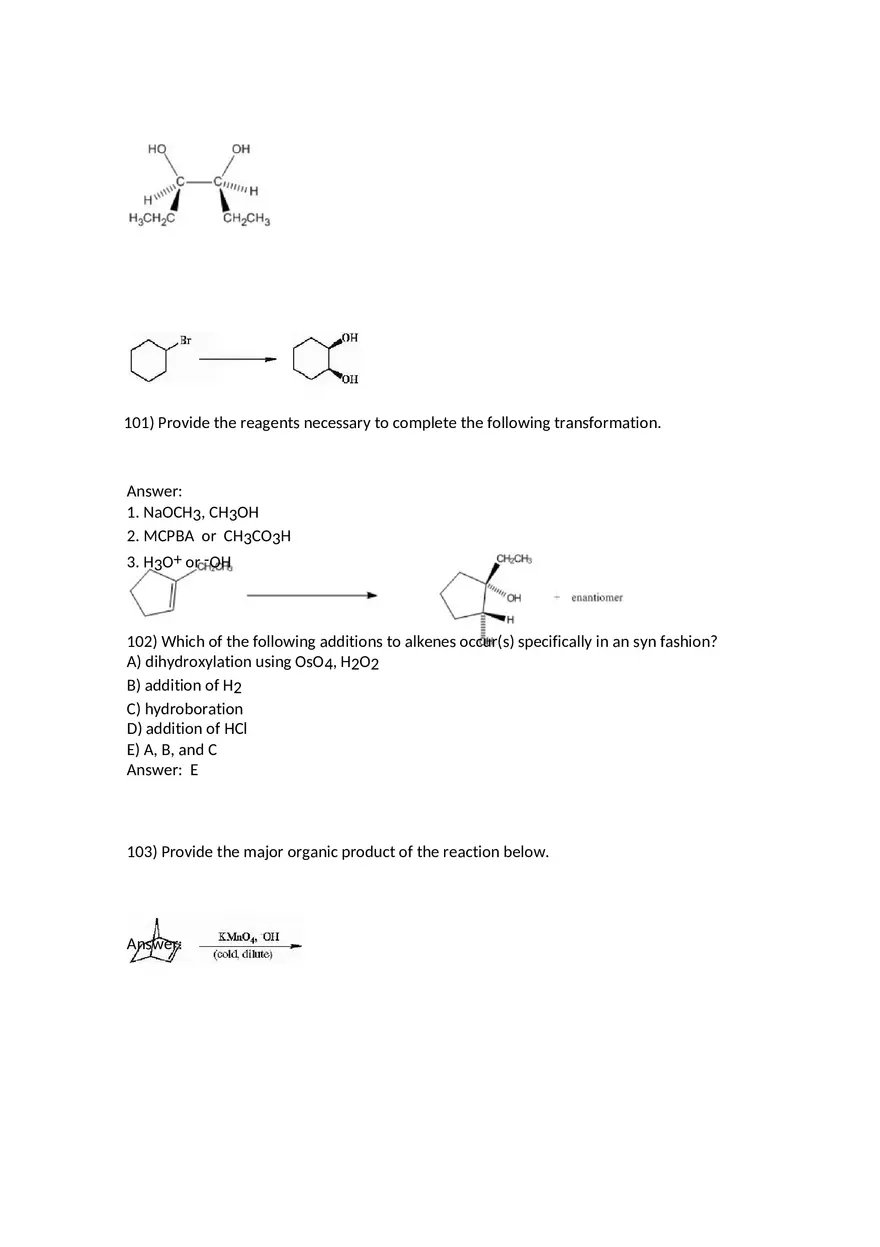 Reactions of Alkenes Part 5 - Page 1