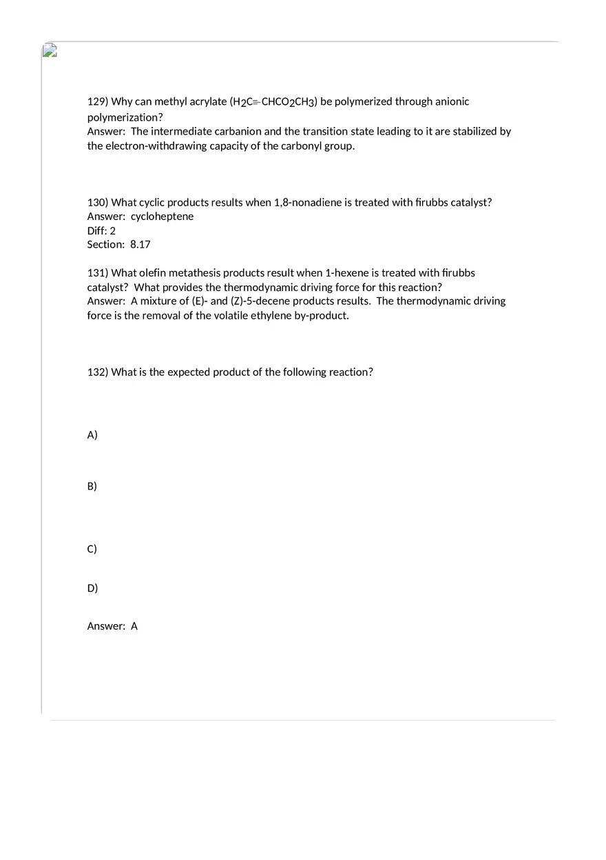 Reactions of Alkenes Part 5 - Page 5
