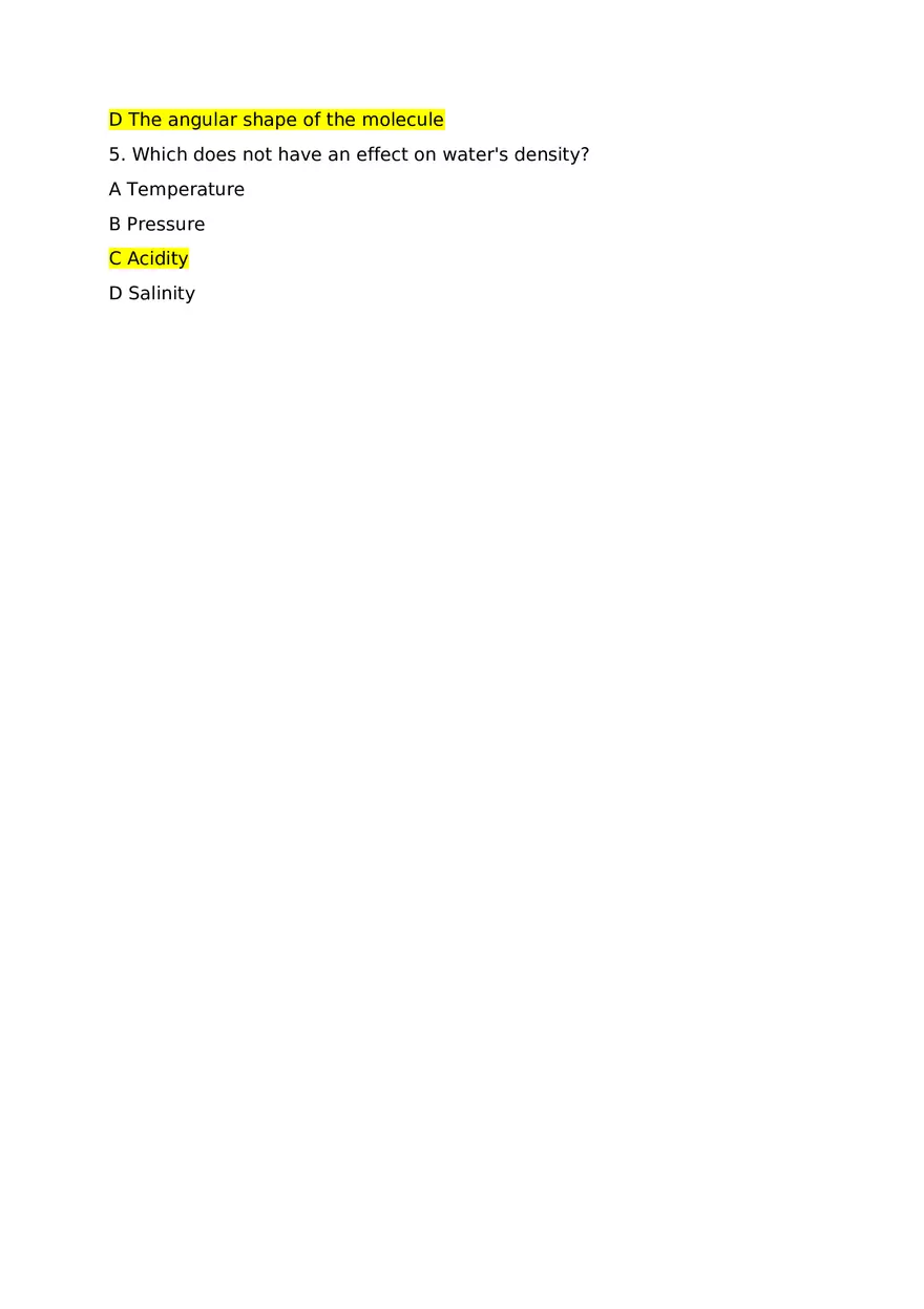 Seawater Properties Quiz - Page 2