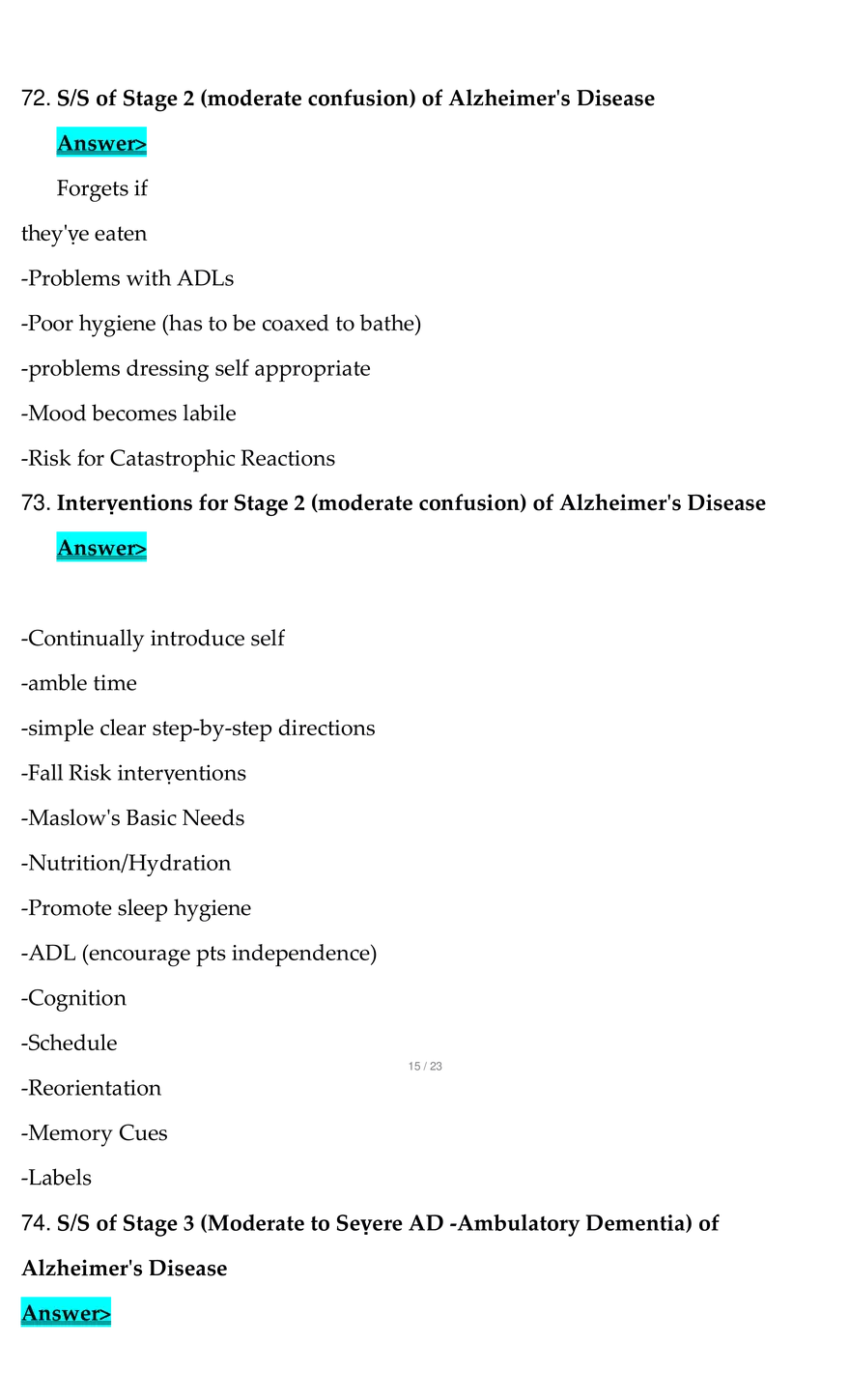 NSG 121 Final Exam Questions With Complete Solution - Page 19