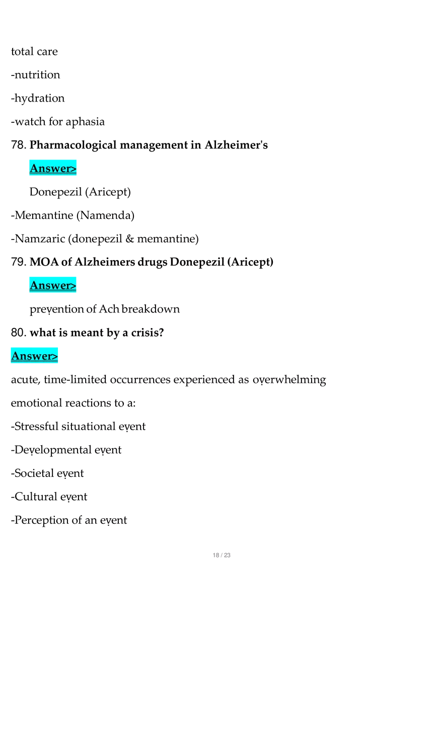 NSG 121 Final Exam Questions With Complete Solution - Page 22
