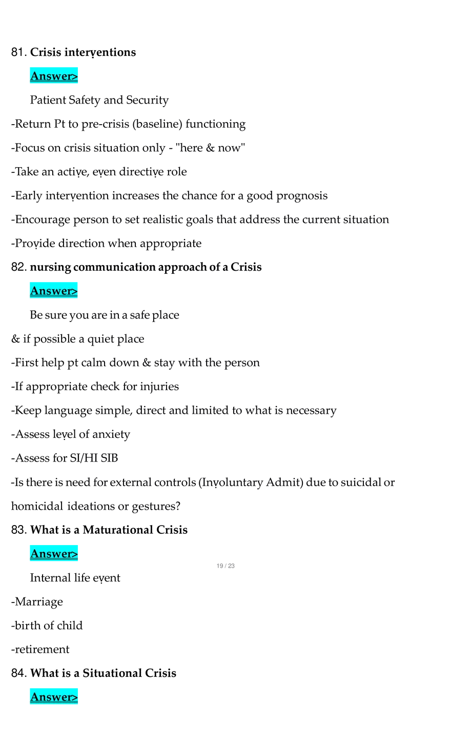 NSG 121 Final Exam Questions With Complete Solution - Page 23