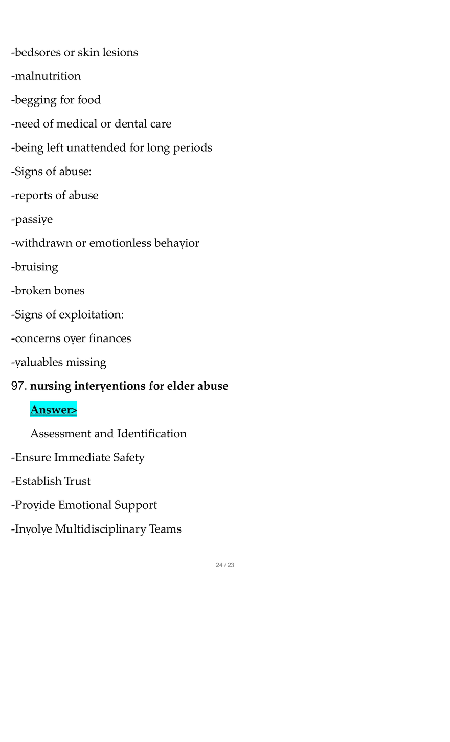 NSG 121 Final Exam Questions With Complete Solution - Page 29