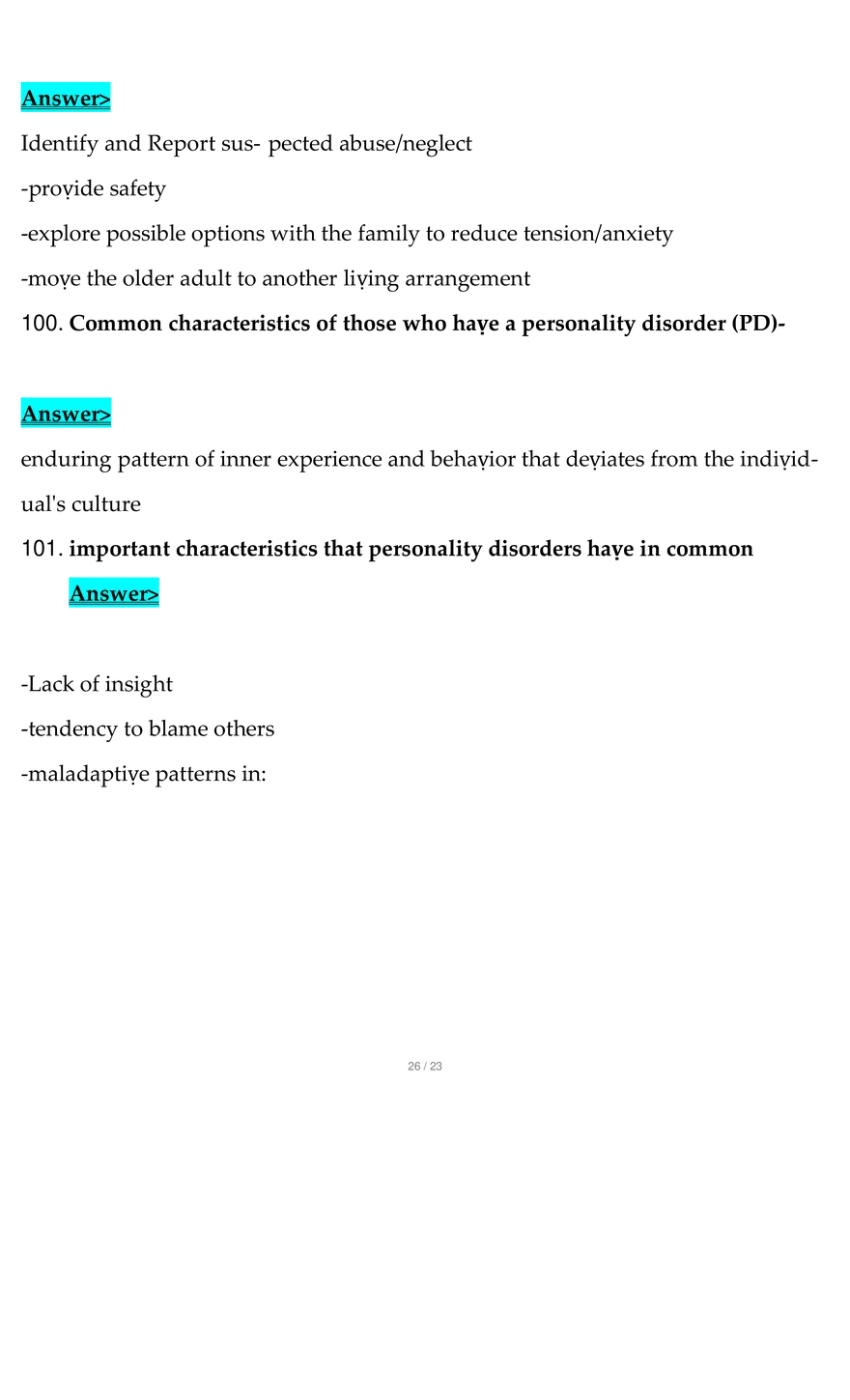 NSG 121 Final Exam Questions With Complete Solution - Page 31