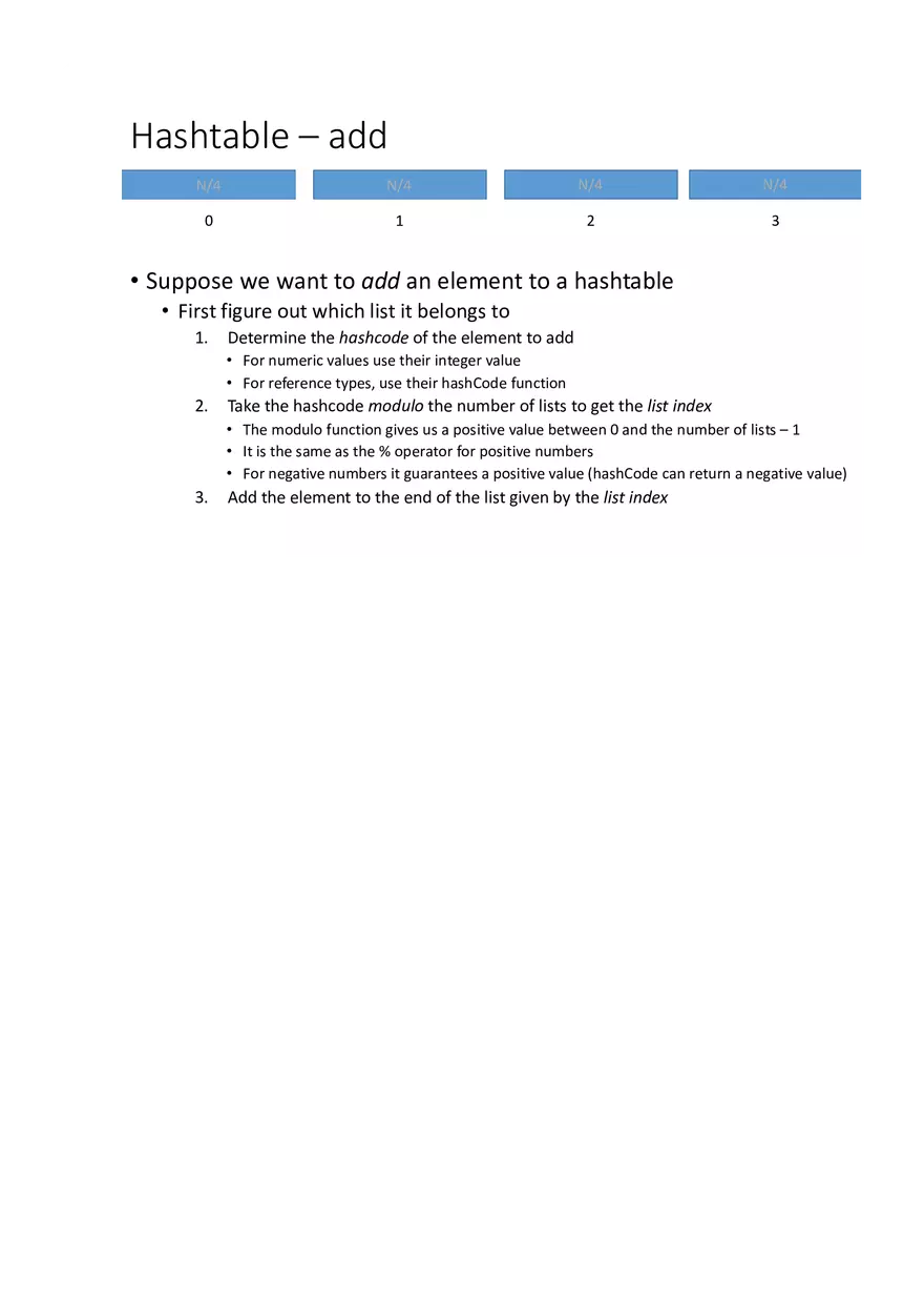 Hash Tables and Hashing Lecture 1 - Page 7