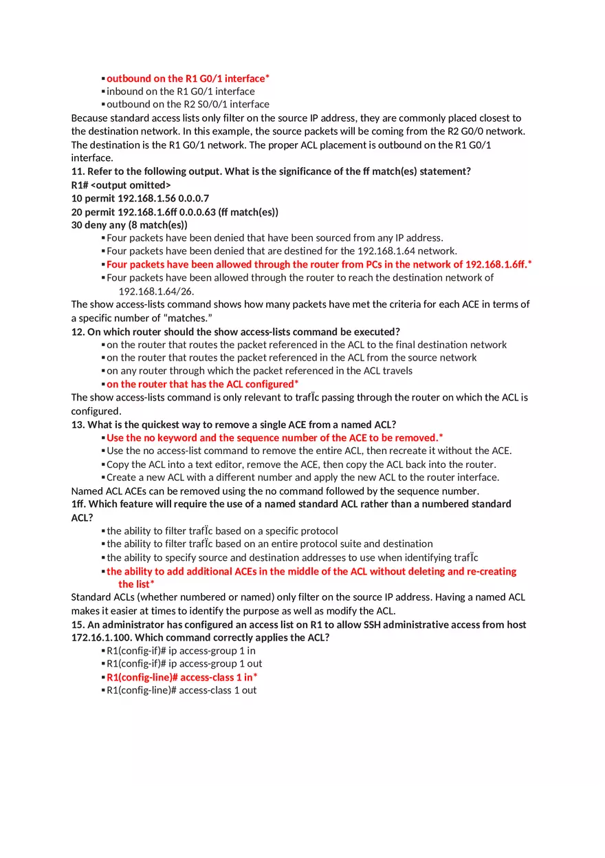 CCNA 2 (v5.0.3 + v6.0) Chapter 7 Exam Answers - Page 9