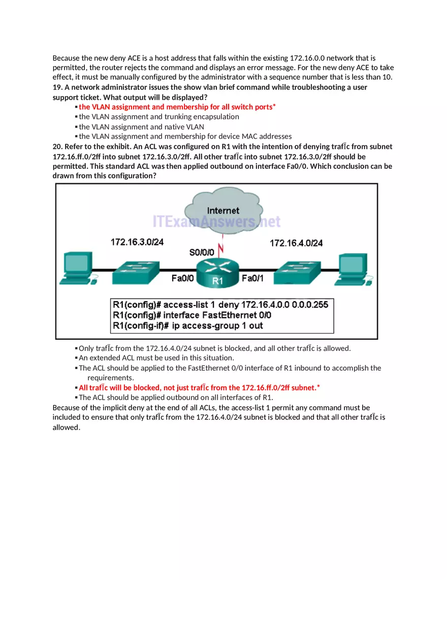 CCNA 2 (v5.0.3 + v6.0) Chapter 7 Exam Answers - Page 11