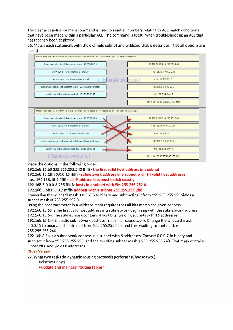 CCNA 2 (v5.0.3 + v6.0) Chapter 7 Exam Answers - Page 13