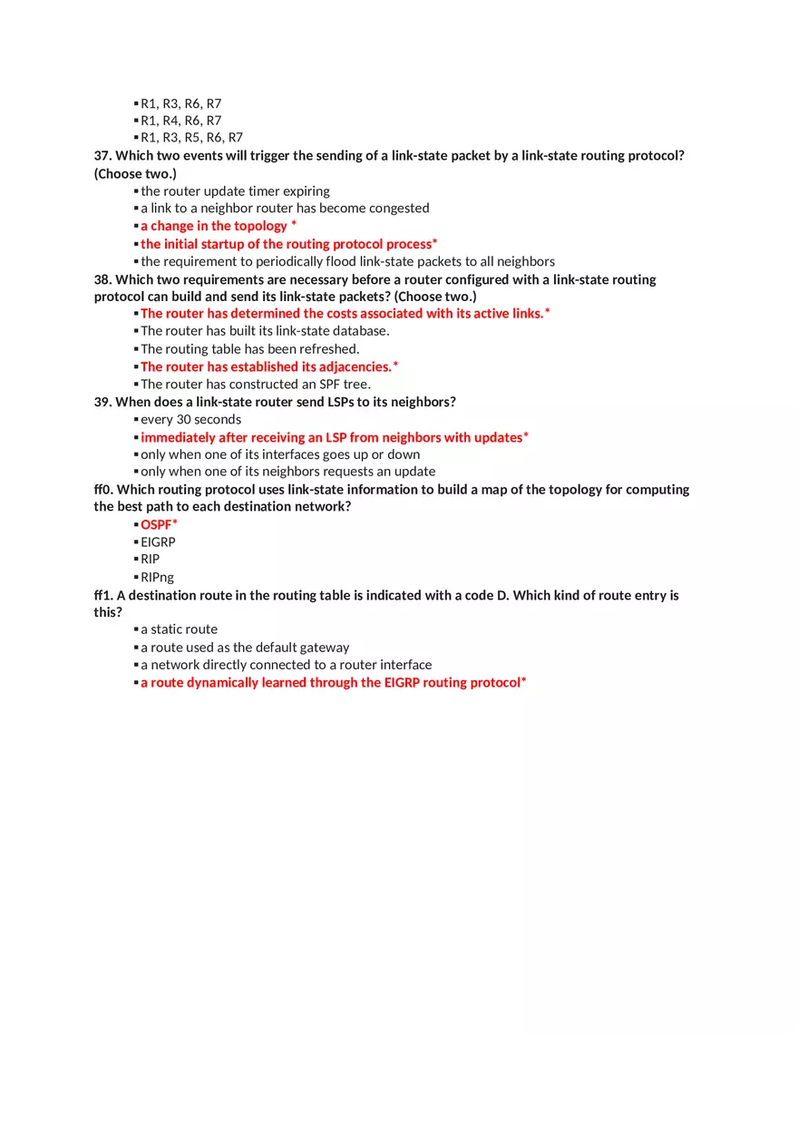 CCNA 2 (v5.0.3 + v6.0) Chapter 7 Exam Answers - Page 3