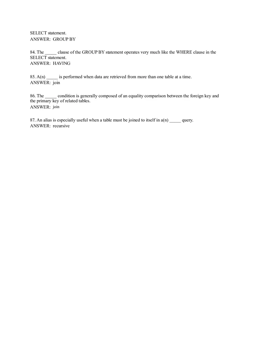 Quiz Question Bank Software Engineering Part 3 - Page 10