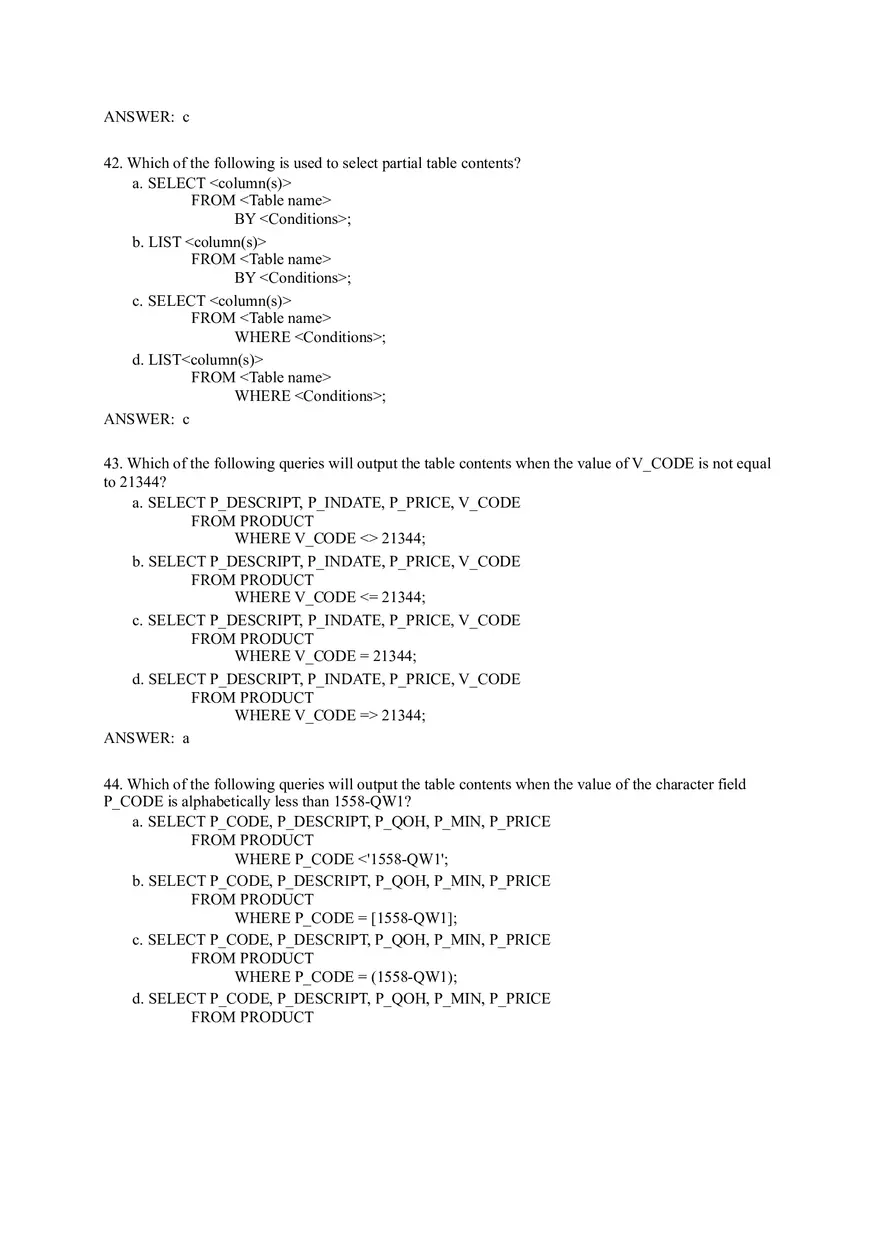 Quiz Question Bank Software Engineering Part 3 - Page 2