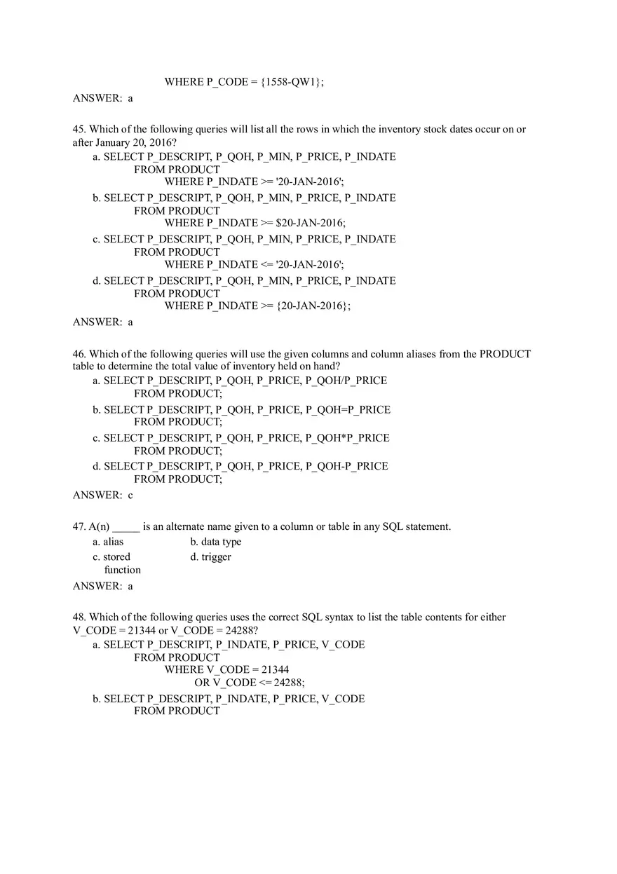 Quiz Question Bank Software Engineering Part 3 - Page 4