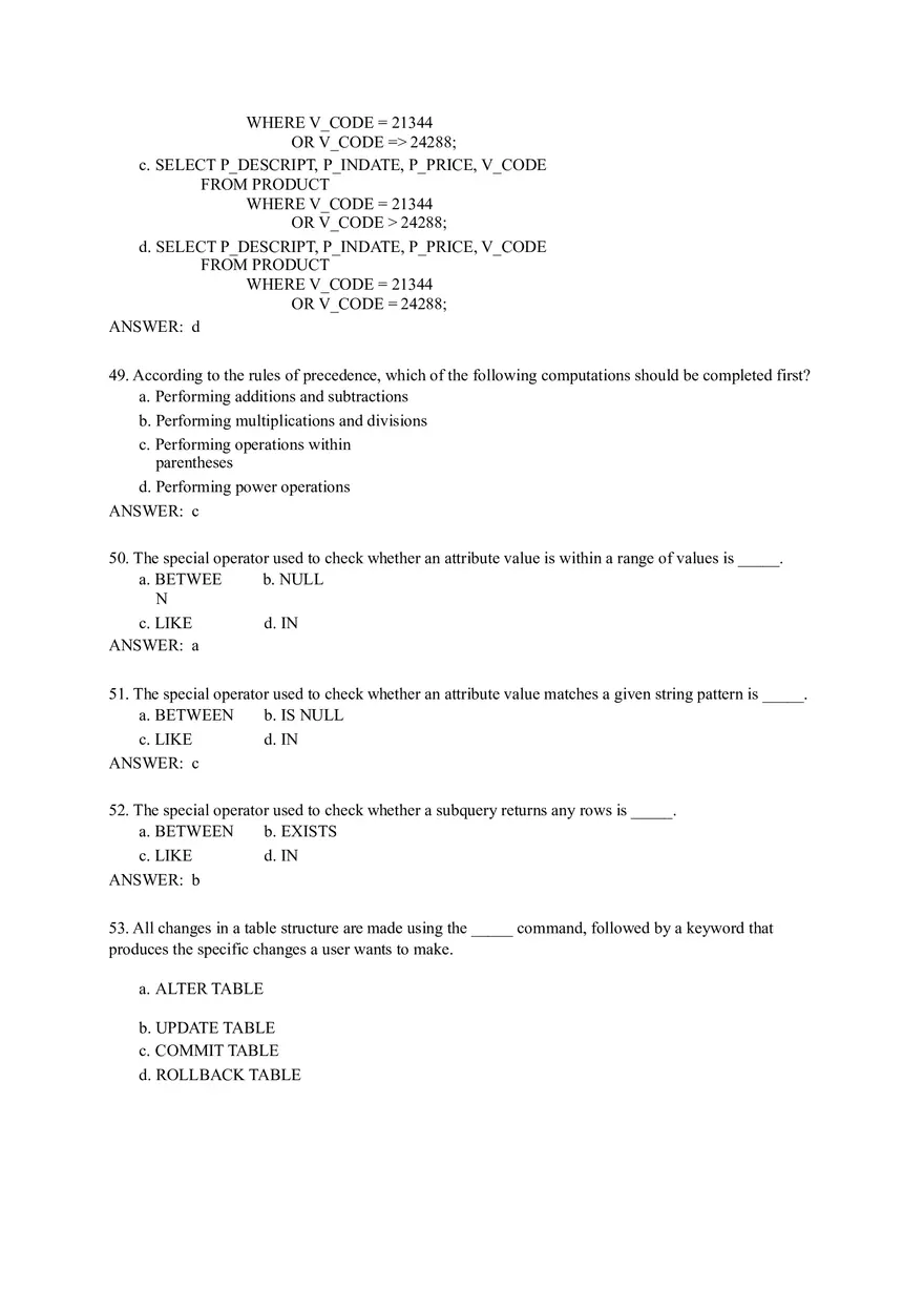 Quiz Question Bank Software Engineering Part 3 - Page 5