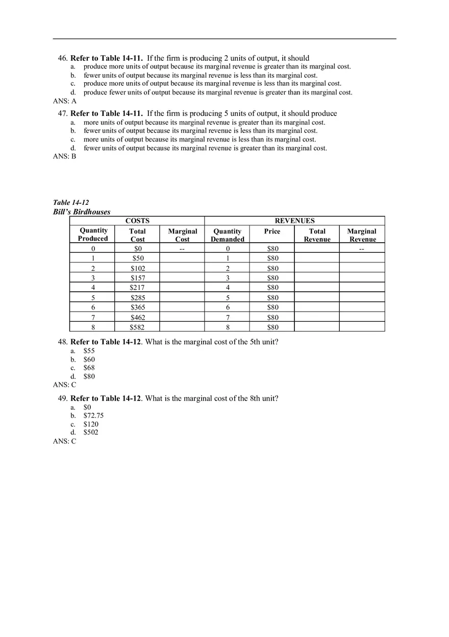 Chapter 14 Firms in Competitive Markets Answer Key Part 3 - Page 12