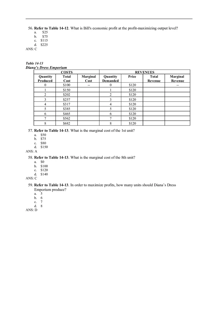 Chapter 14 Firms in Competitive Markets Answer Key Part 3 - Page 3