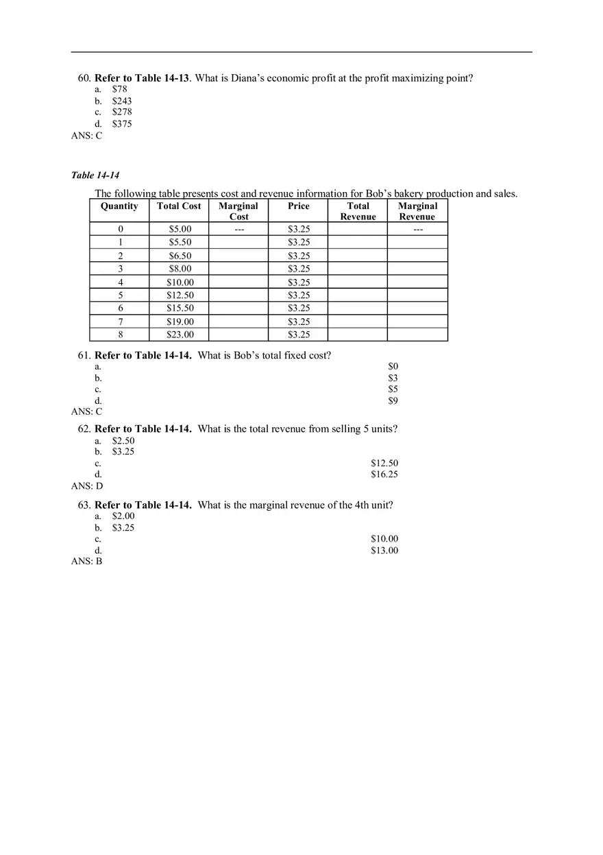 Chapter 14 Firms in Competitive Markets Answer Key Part 3 - Page 4