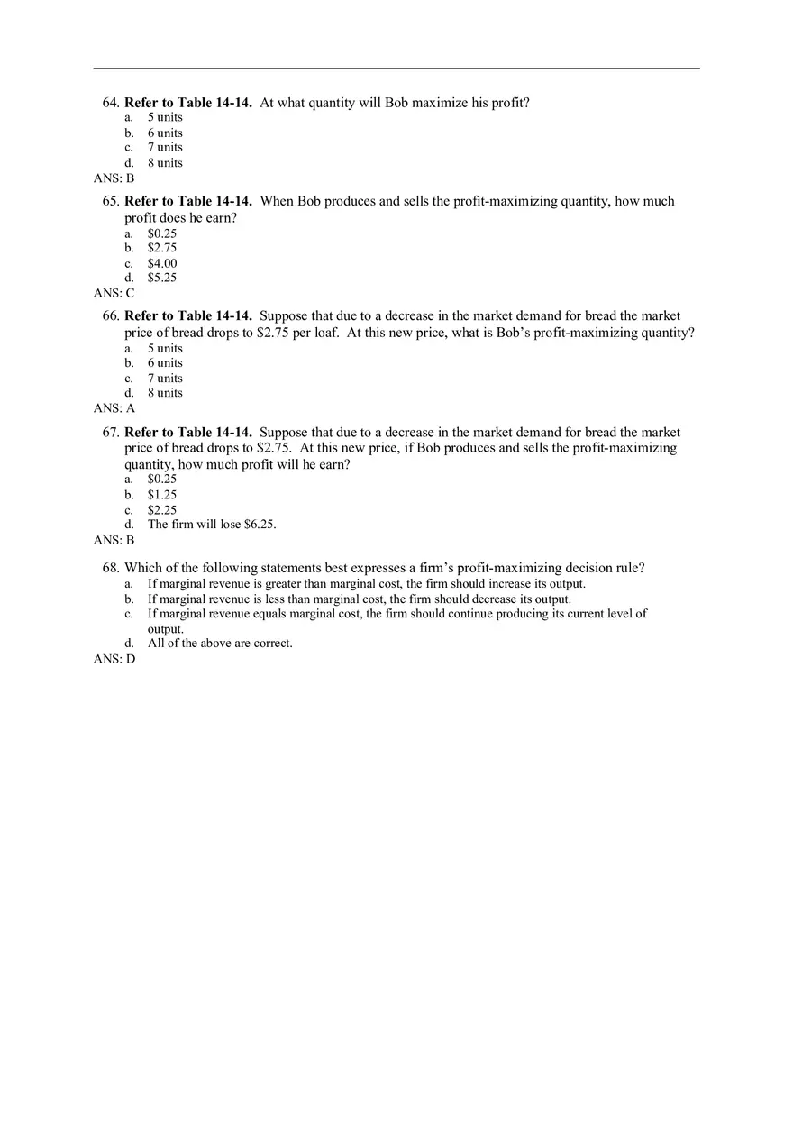 Chapter 14 Firms in Competitive Markets Answer Key Part 3 - Page 5