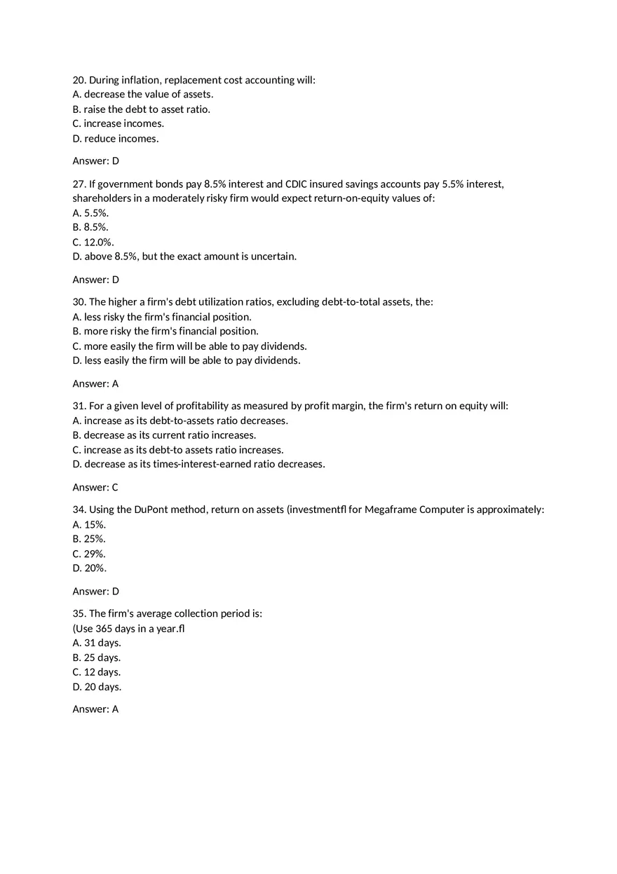 Key Concepts and Limitation Chapter 3 Quiz - Page 2